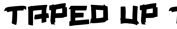 Taped Up Tight font preview